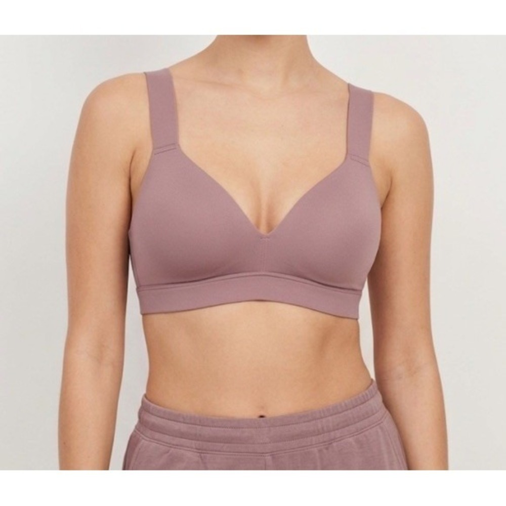 Spanx Bra-Llelujah Bralette XS Lightly Lined Plum Petal No Wire Stretchy NEW
